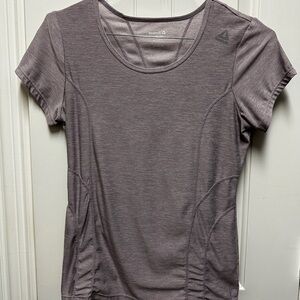 Reebok Women's Pinkish Gray Athletic Top